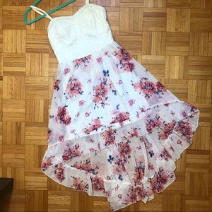Summer hi lo Floral Cocktail Dress